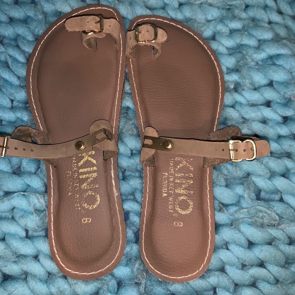 Handmade flat sandals
